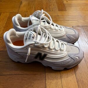 New Balance White and Gray Sneakers